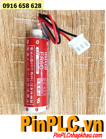 Pin Maxell ER6C lithium 3.6v size AA 1800mAh Made in Japan